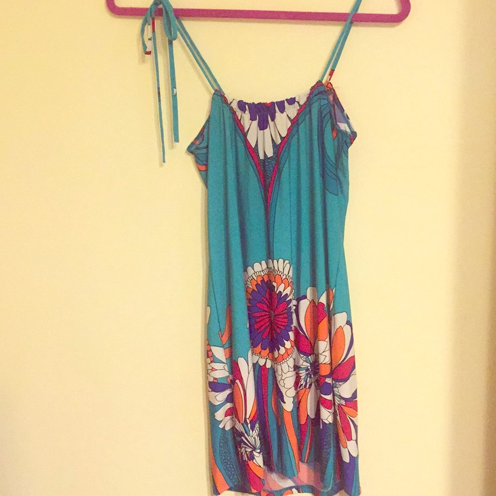 Bold Flower Print Dress